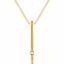 652219:60000:P 14kt Yellow .015 CTW Diamond 16-18" Bar Necklace