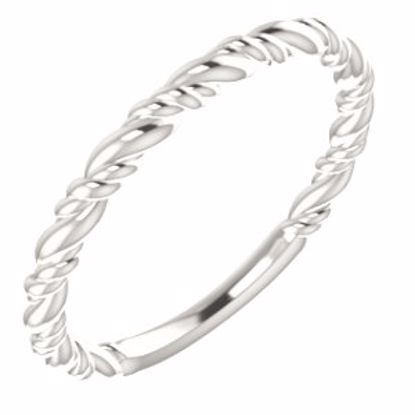 51570:104:P Platinum Stackable Rope Ring
