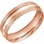 51601:309:P 14kt Rose 6mm Coin Edge Design Band Size 9