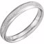 51622:409:P Platinum 4mm Knurl Design Band Size 9