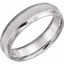 51622:8105:P Platinum 6mm Knurl Design Band Size 10.5