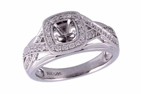 C241-18651_W C241-18651_W - 14KT Gold Semi-Mount Engagement Ring