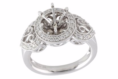 C241-20460_W C241-20460_W - 14KT Gold Semi-Mount Engagement Ring