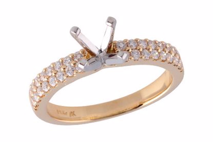 D239-40542_Y D239-40542_Y - 14KT Gold Semi-Mount Engagement Ring