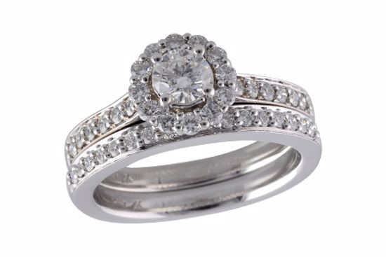 A063-05979_W A063-05979_W - 14KT Gold Two-Piece Wedding Set