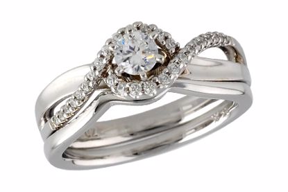 B238-49597_W B238-49597_W - 14KT Gold Two-Piece Wedding Set