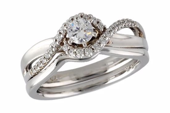 B238-49597_W B238-49597_W - 14KT Gold Two-Piece Wedding Set