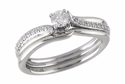 M241-20505_W M241-20505_W - 14KT Gold Two-Piece Wedding Set