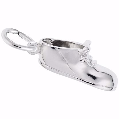 Picture of Baby Shoe Charm Pendant - Sterling Silver