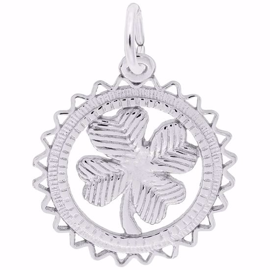 Picture of Clover Charm Pendant - Sterling Silver