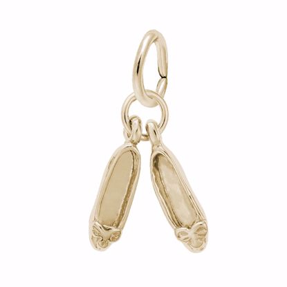 Picture of Ballet Shoes Charm Pendant - 14K Gold