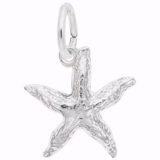 Picture of Starfish Charm Pendant - Sterling Silver