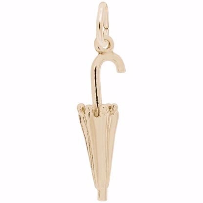 Picture of Umbrella Charm Pendant - 14K Gold