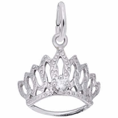 Picture of Tiara W/Birthstone-Nov Charm Pendant - Sterling Silver