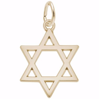 Picture of Star Of David Charm Pendant - 14K Gold