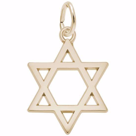 Picture of Star Of David Charm Pendant - 14K Gold