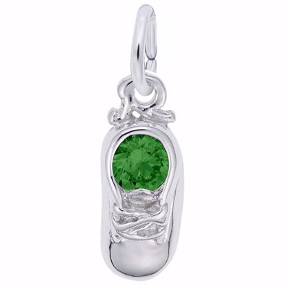 Picture of 05 Babyshoe-May Charm Pendant - Sterling Silver
