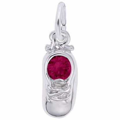 Picture of 07 Babyshoe-Jul Charm Pendant - Sterling Silver