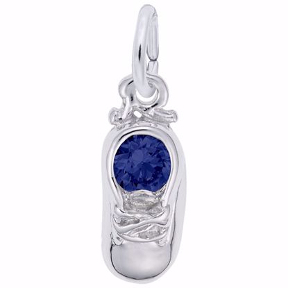 Picture of 09 Babyshoe-Sep Charm Pendant - Sterling Silver