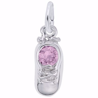 Picture of 10 Babyshoe-Oct Charm Pendant - Sterling Silver