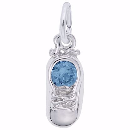 Picture of 12 Babyshoe-Dec Charm Pendant - Sterling Silver