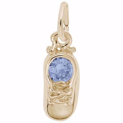 Picture of 03 Babyshoe-Mar Charm Pendant - 14K Gold