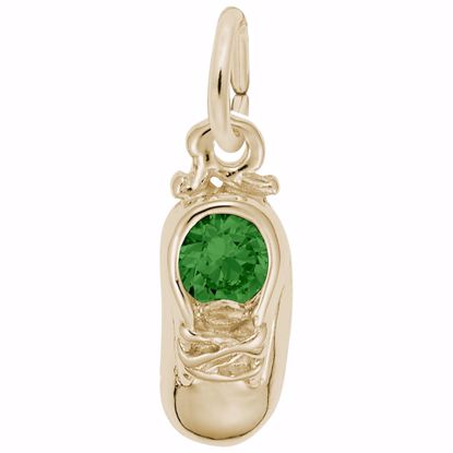 Picture of 05 Babyshoe-May Charm Pendant - 14K Gold