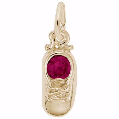 Picture of 07 Babyshoe-Jul Charm Pendant - 14K Gold