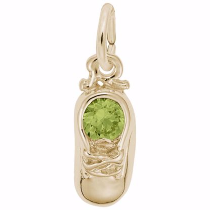 Picture of 08 Babyshoe-Aug Charm Pendant - 14K Gold
