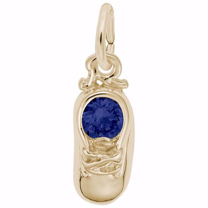 Picture of 09 Babyshoe-Sep Charm Pendant - 14K Gold