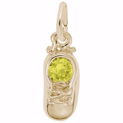 Picture of 11 Babyshoe-Nov Charm Pendant - 14K Gold