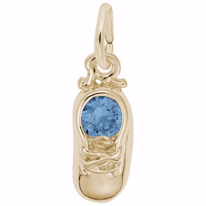 Picture of 12 Babyshoe-Dec Charm Pendant - 14K Gold