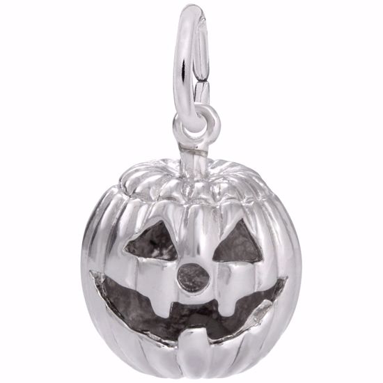 Rembrandt Charms - Jack O Lantern Charm Pendant - Sterling Silver at