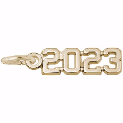 Picture of '2023' Charm Pendant - 14K Gold