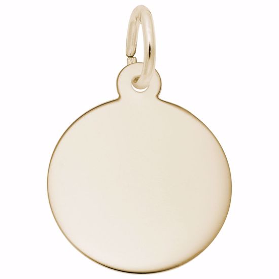 Picture of Disc Charm Pendant - 14K Gold