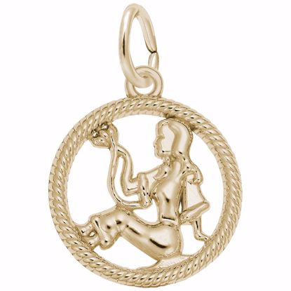 Picture of Virgo Charm Pendant - 14K Gold