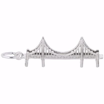 Picture of Golden Gate Bridge Charm Pendant - Sterling Silver